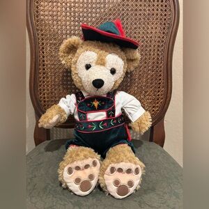Authentic Walt Disney Duffy Bear in German Oktoberfest Lederhosen Outfit